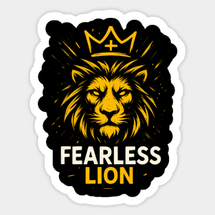 Fearless Lion Sticker